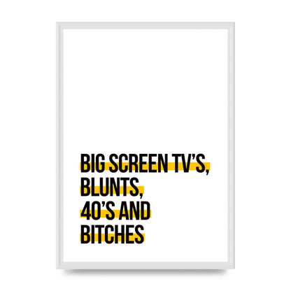 Big Screen Tvs" Wall Art - A2 framed