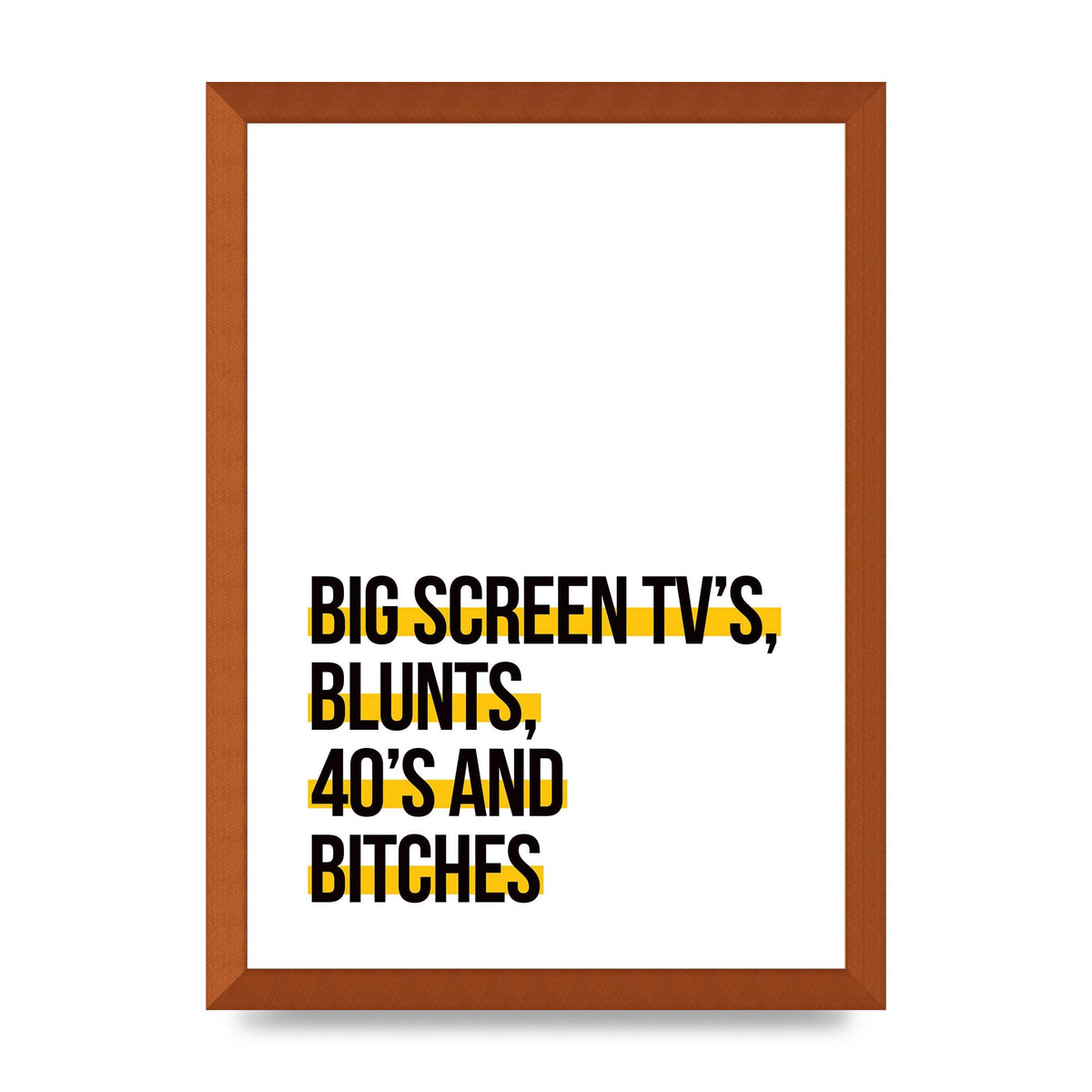 Big Screen Tvs" Wall Art - A3 framed