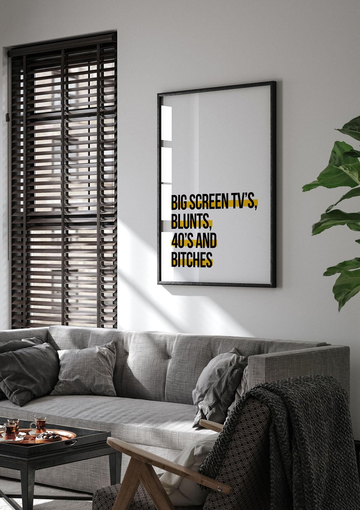Big Screen Tvs" Wall Art - living room 1