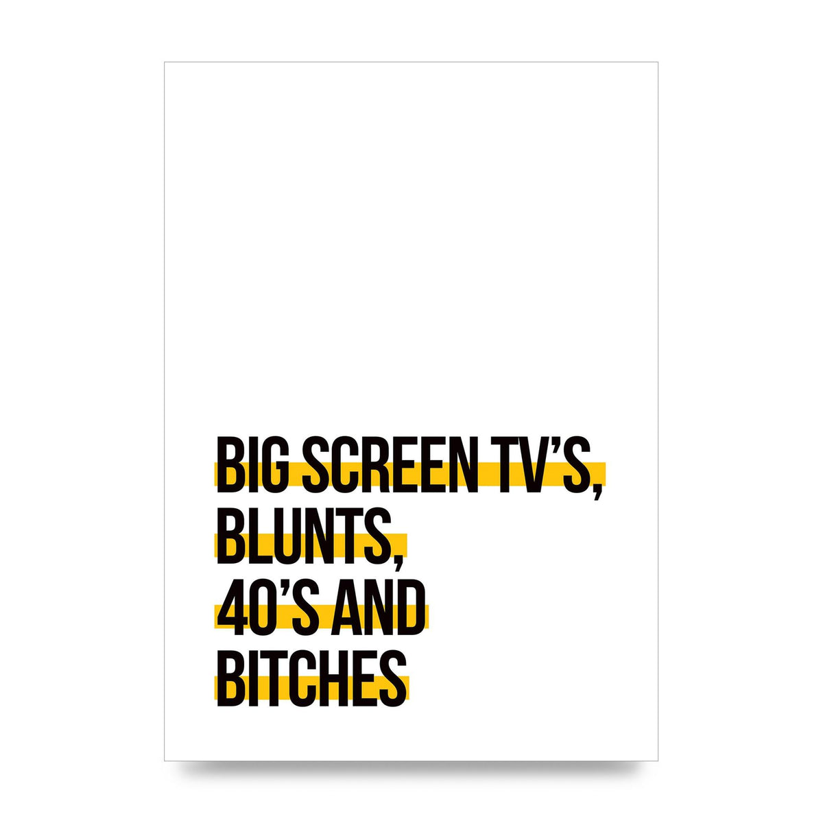 Big Screen Tvs" Wall Art - unframed print