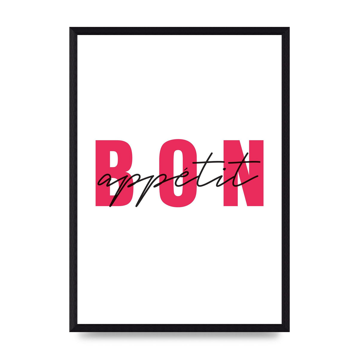 Bon Appetit" Art For The Home - A3 framed