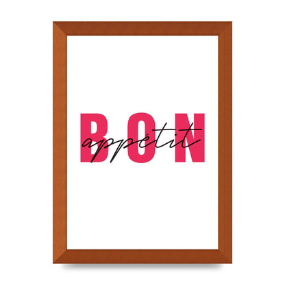 Bon Appetit" Art For The Home - A4 framed