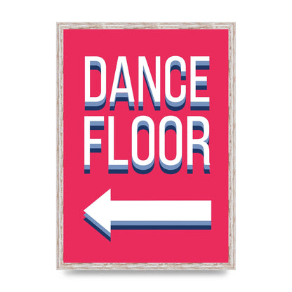 Dance Floor Left" Wall Art - A2 framed