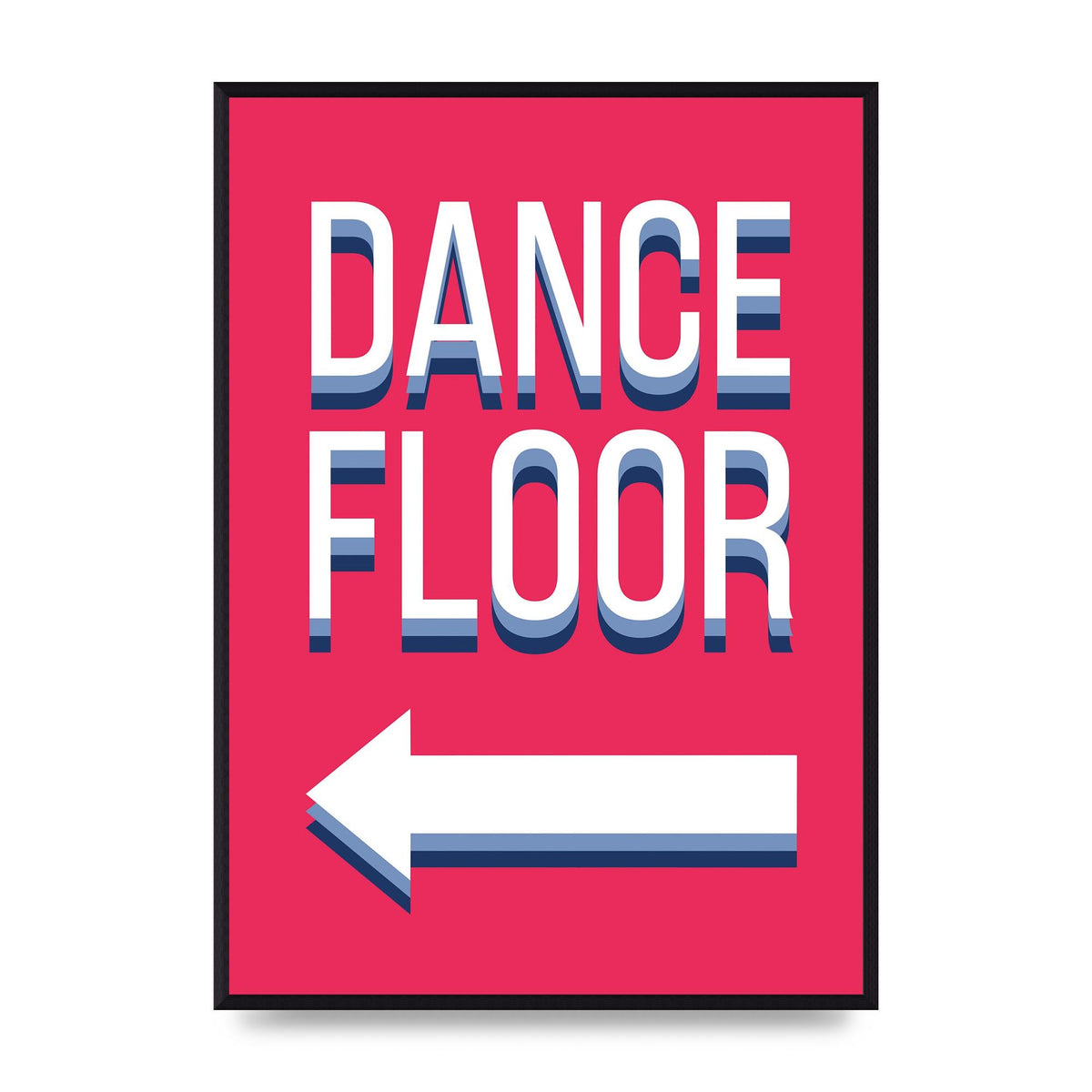Dance Floor Left" Wall Art - A2 framed