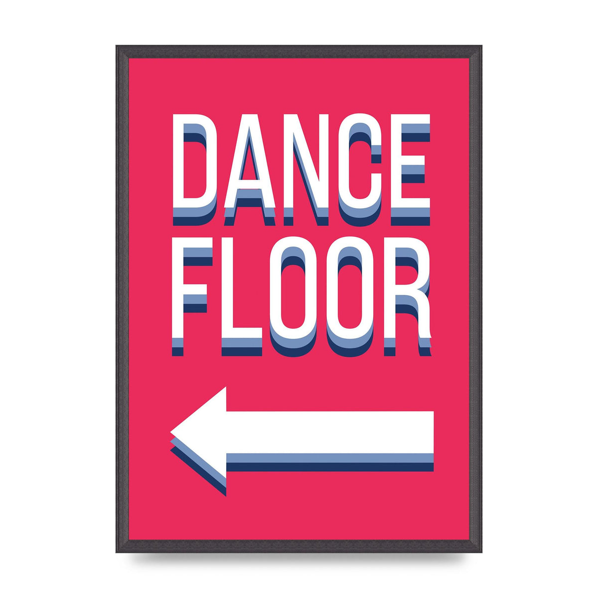 Dance Floor Left" Wall Art - A2 framed