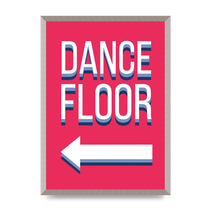 Dance Floor Left" Wall Art - A2 framed