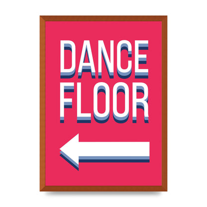 Dance Floor Left" Wall Art - A2 framed