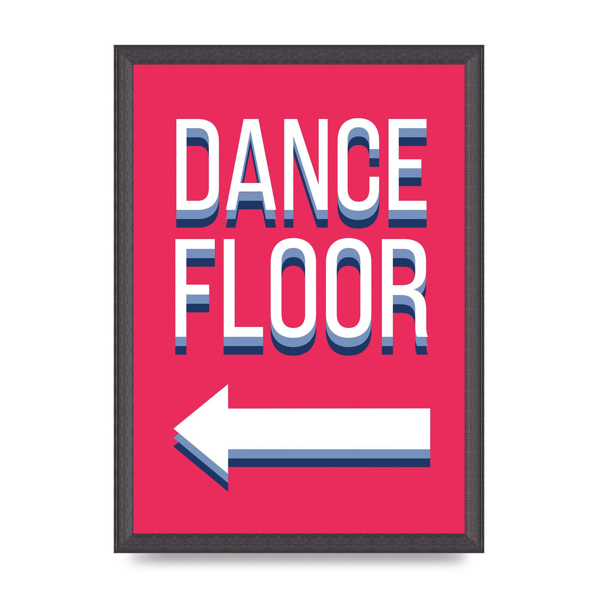 Dance Floor Left" Wall Art - A3 framed