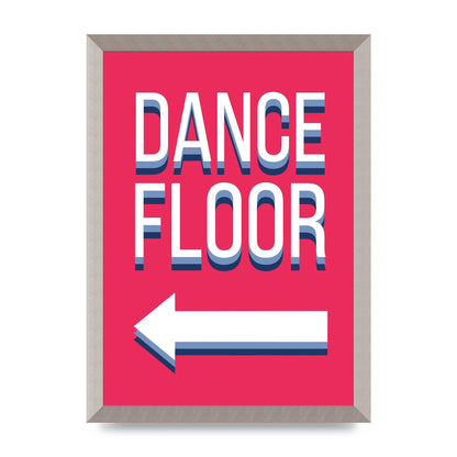 Dance Floor Left" Wall Art - A3 framed
