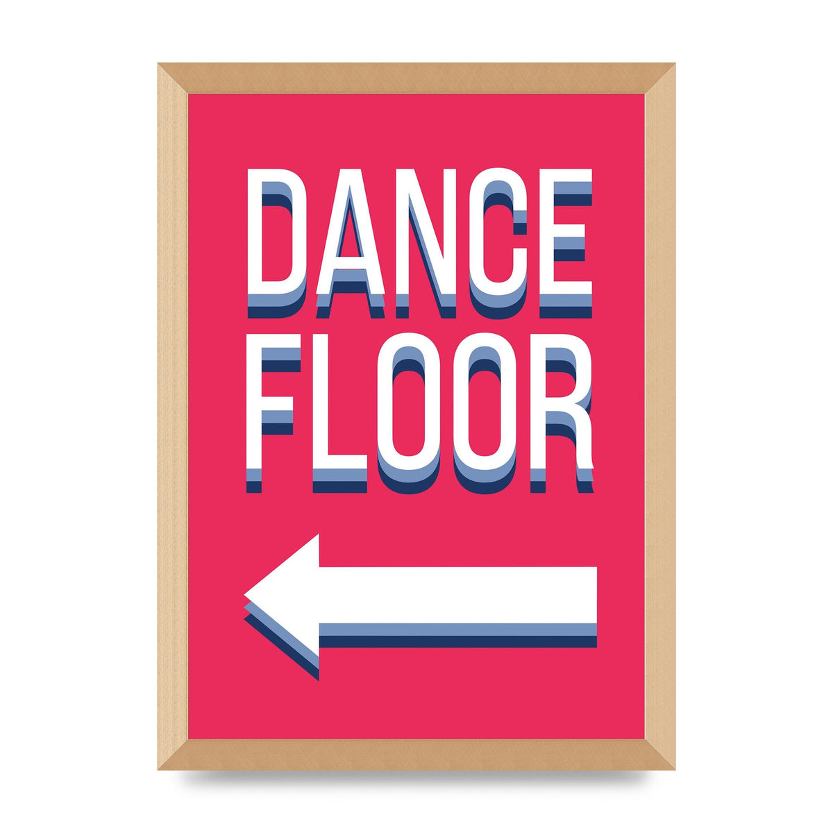 Dance Floor Left" Wall Art - A3 framed