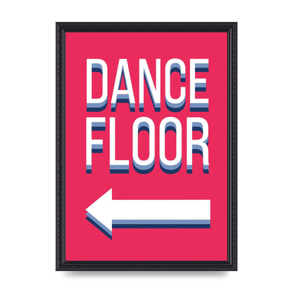 Dance Floor Left" Wall Art - A3 framed