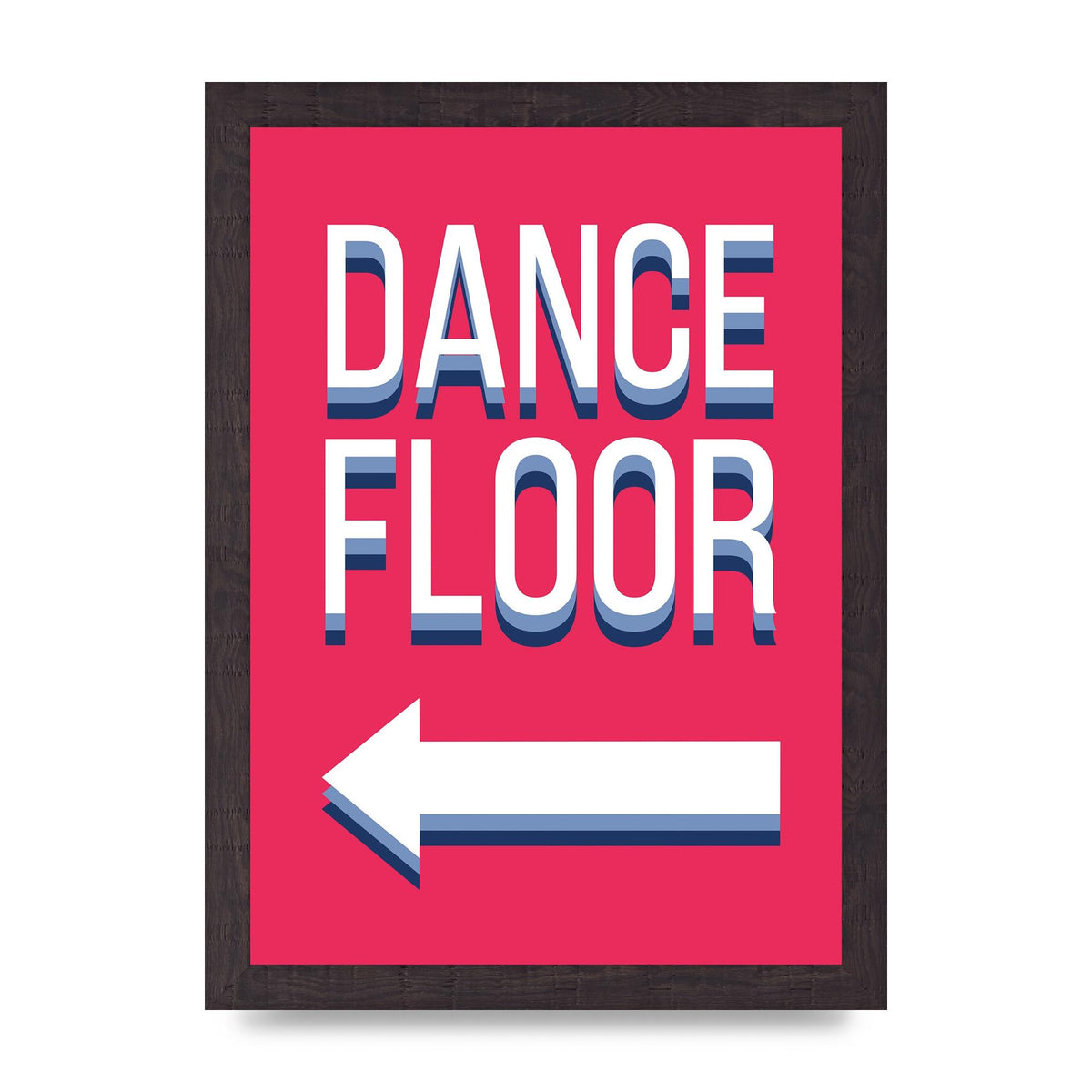 Dance Floor Left" Wall Art - A4 framed