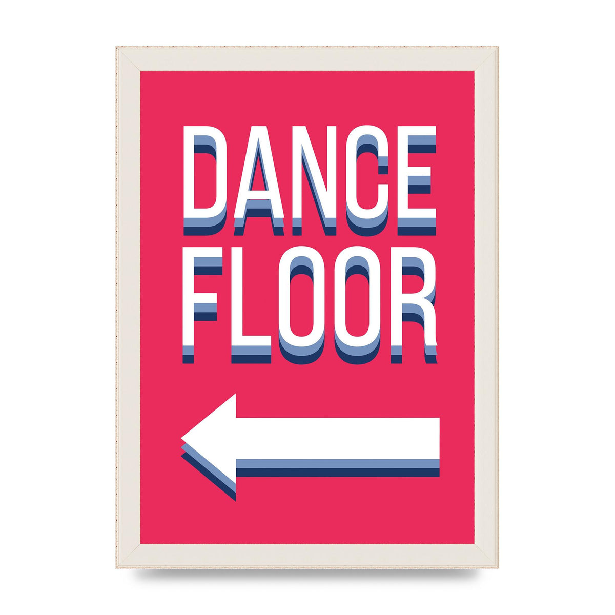 Dance Floor Left" Wall Art - A4 framed