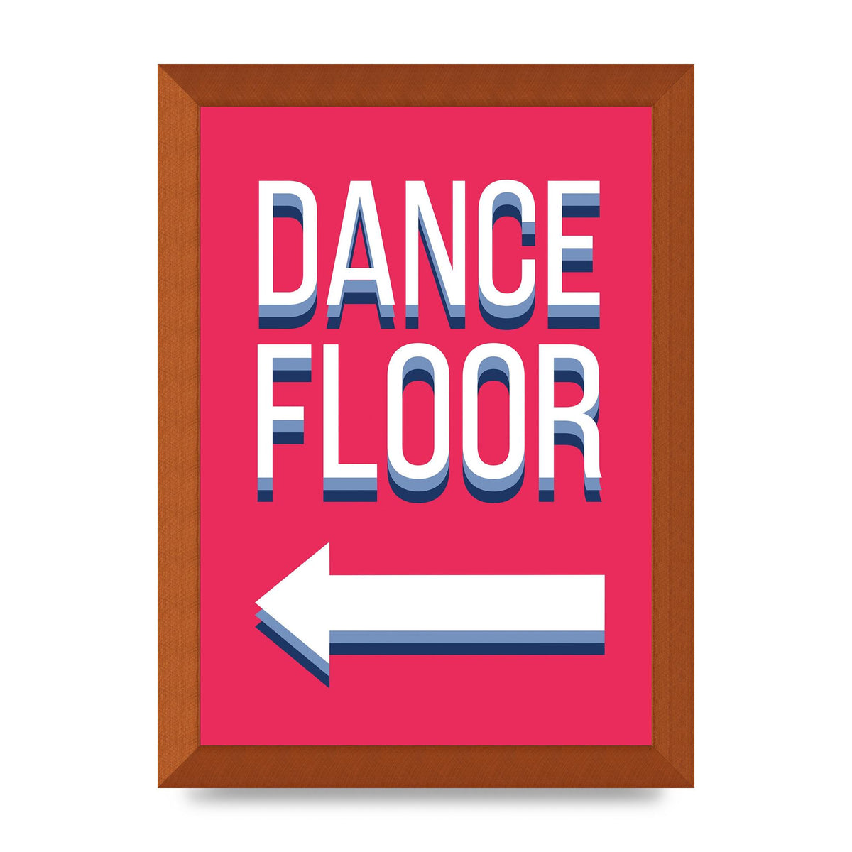 Dance Floor Left" Wall Art - A4 framed