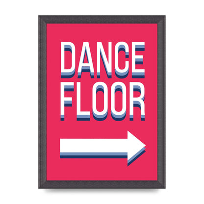 Dance Floor Right" Art For The Home - A4 framed