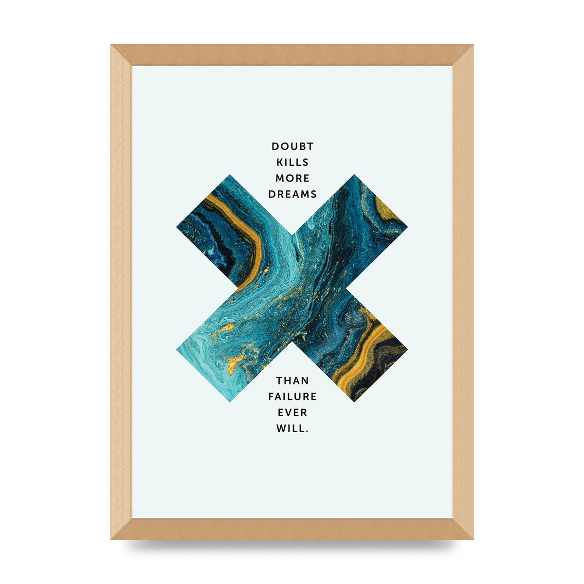 Doubt Kills More Art For The Home - A3 framed