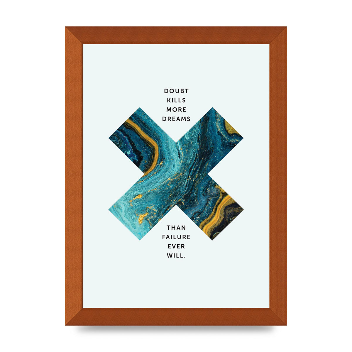 Doubt Kills More Art For The Home - A4 framed