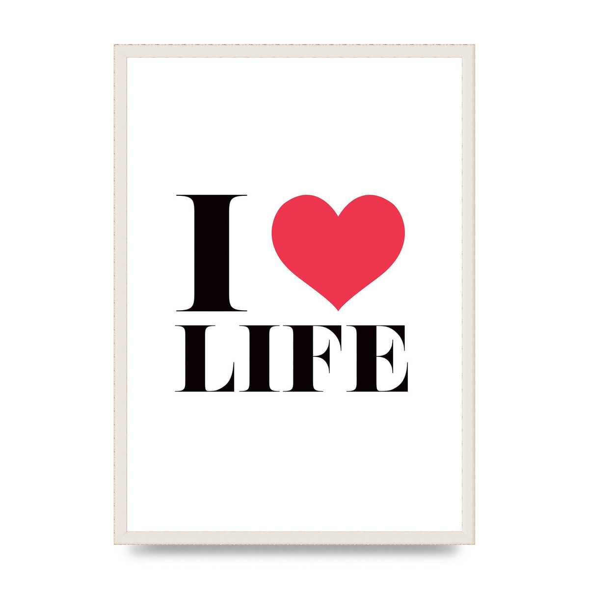 I Heart Life" Art For The Home - A2 framed