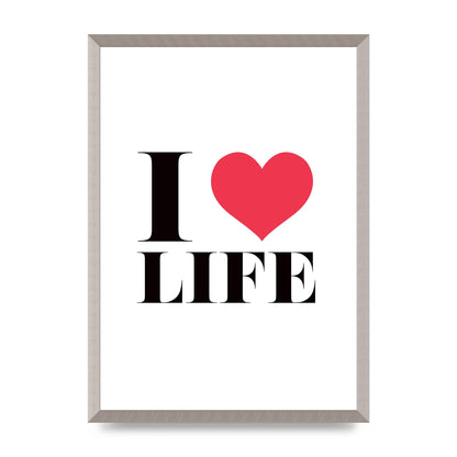 I Heart Life" Art For The Home - A2 framed