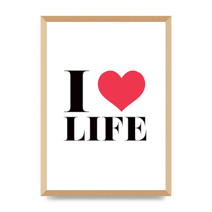 I Heart Life" Art For The Home - A2 framed
