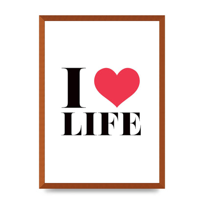 I Heart Life" Art For The Home - A2 framed