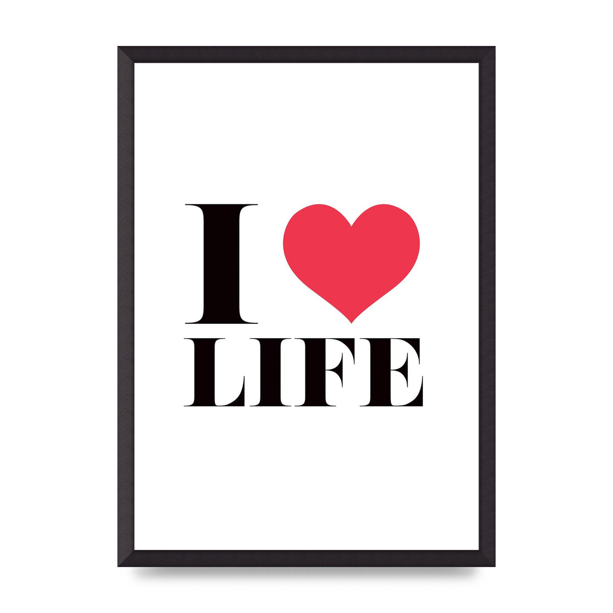 I Heart Life" Art For The Home - A2 framed