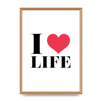 I Heart Life" Art For The Home - A2 framed