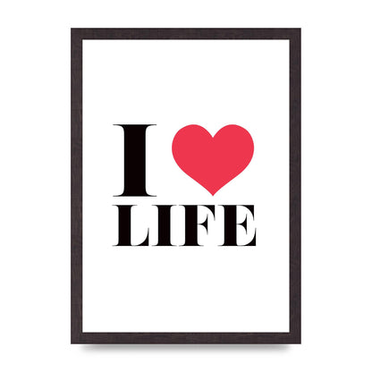 I Heart Life" Art For The Home - A3 framed