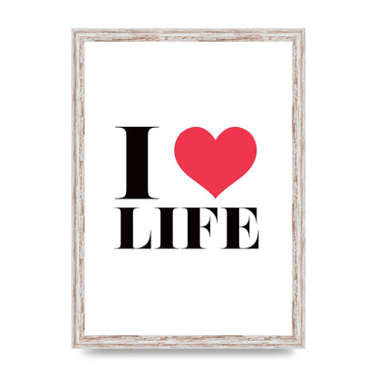 I Heart Life" Art For The Home - A3 framed