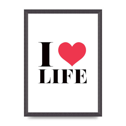 I Heart Life" Art For The Home - A3 framed