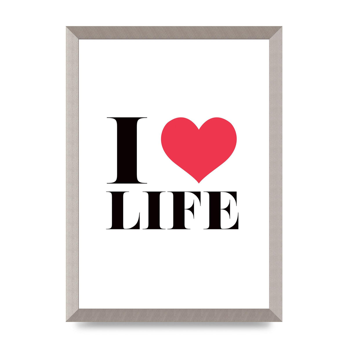 I Heart Life" Art For The Home - A3 framed