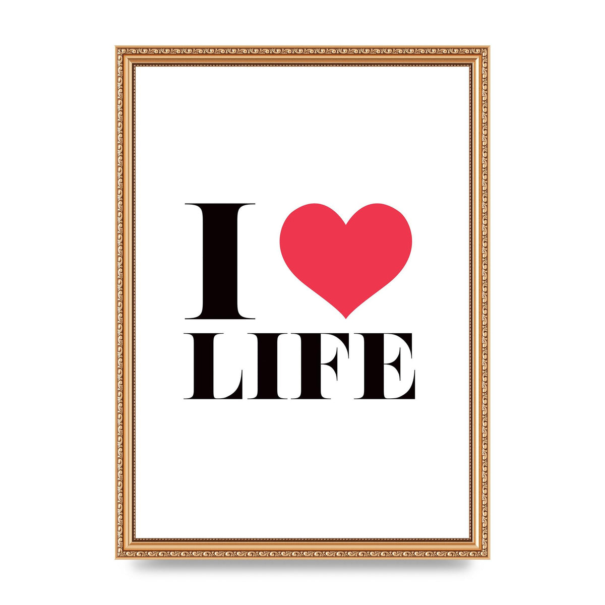 I Heart Life" Art For The Home - A3 framed