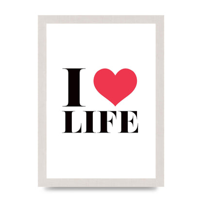 I Heart Life" Art For The Home - A4 framed