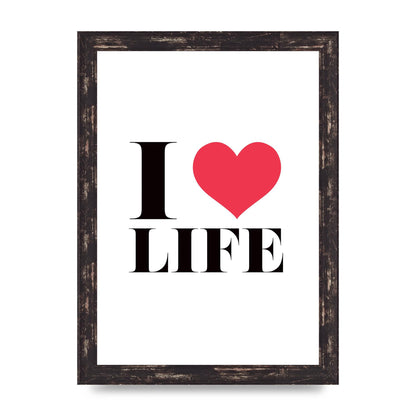 I Heart Life" Art For The Home - A4 framed