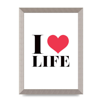 I Heart Life" Art For The Home - A4 framed