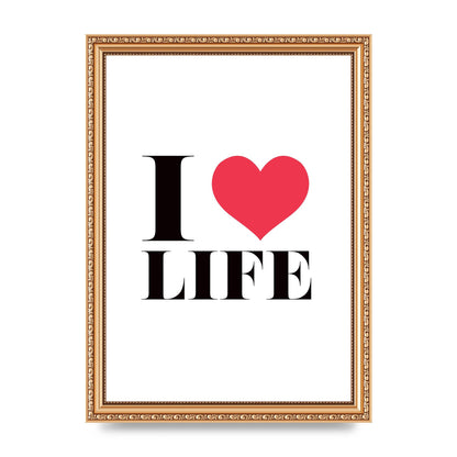 I Heart Life" Art For The Home - A4 framed