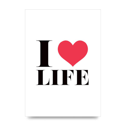 I Heart Life" Art For The Home - unframed print