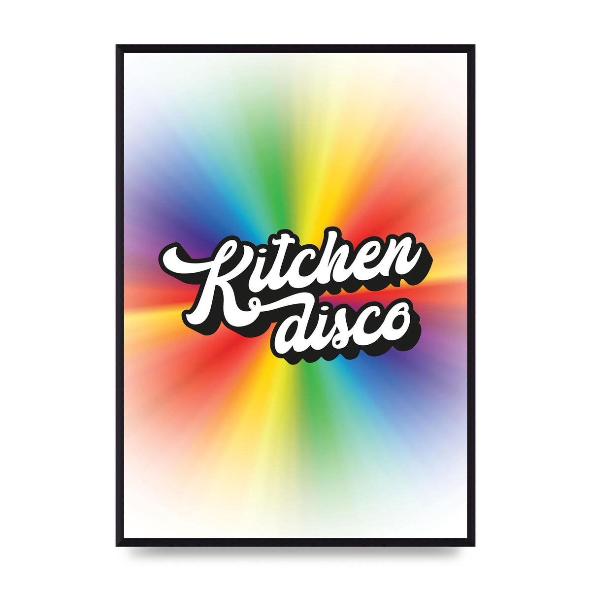 Kitchen Disco 2 Printed Poster - A2 framed