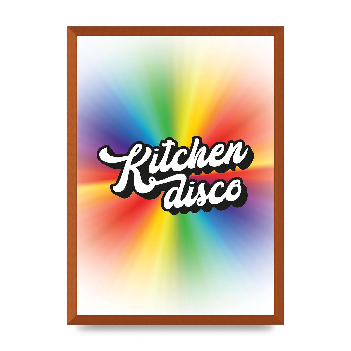 Kitchen Disco 2 Printed Poster - A2 framed