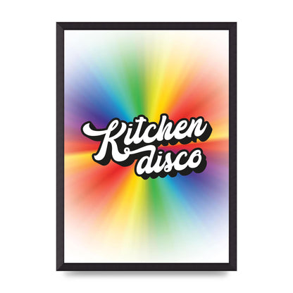 Kitchen Disco 2 Printed Poster - A2 framed