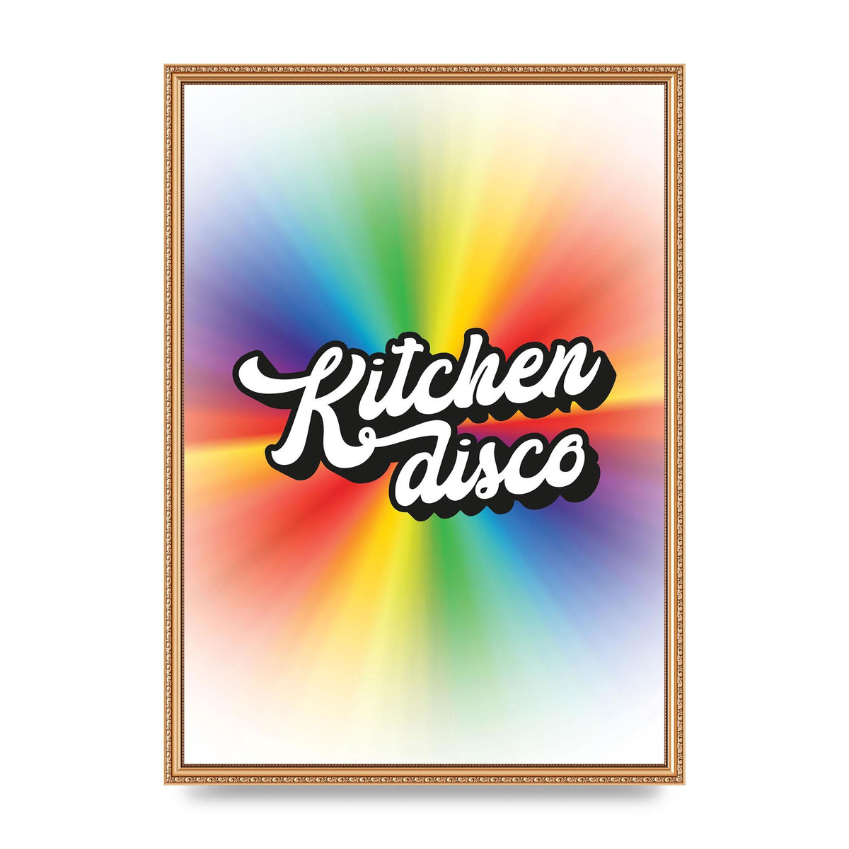Kitchen Disco 2 Printed Poster - A2 framed