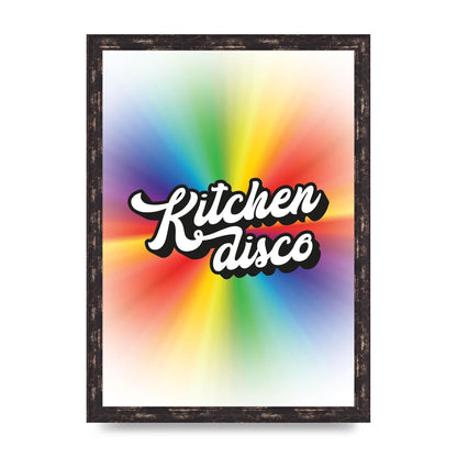 Kitchen Disco 2 Printed Poster - A3 framed