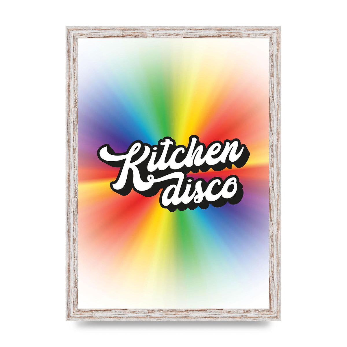 Kitchen Disco 2 Printed Poster - A3 framed