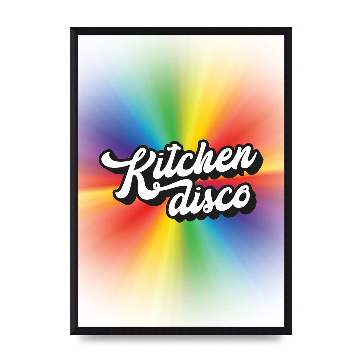 Kitchen Disco 2 Printed Poster - A3 framed