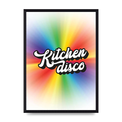 Kitchen Disco 2 Printed Poster - A3 framed