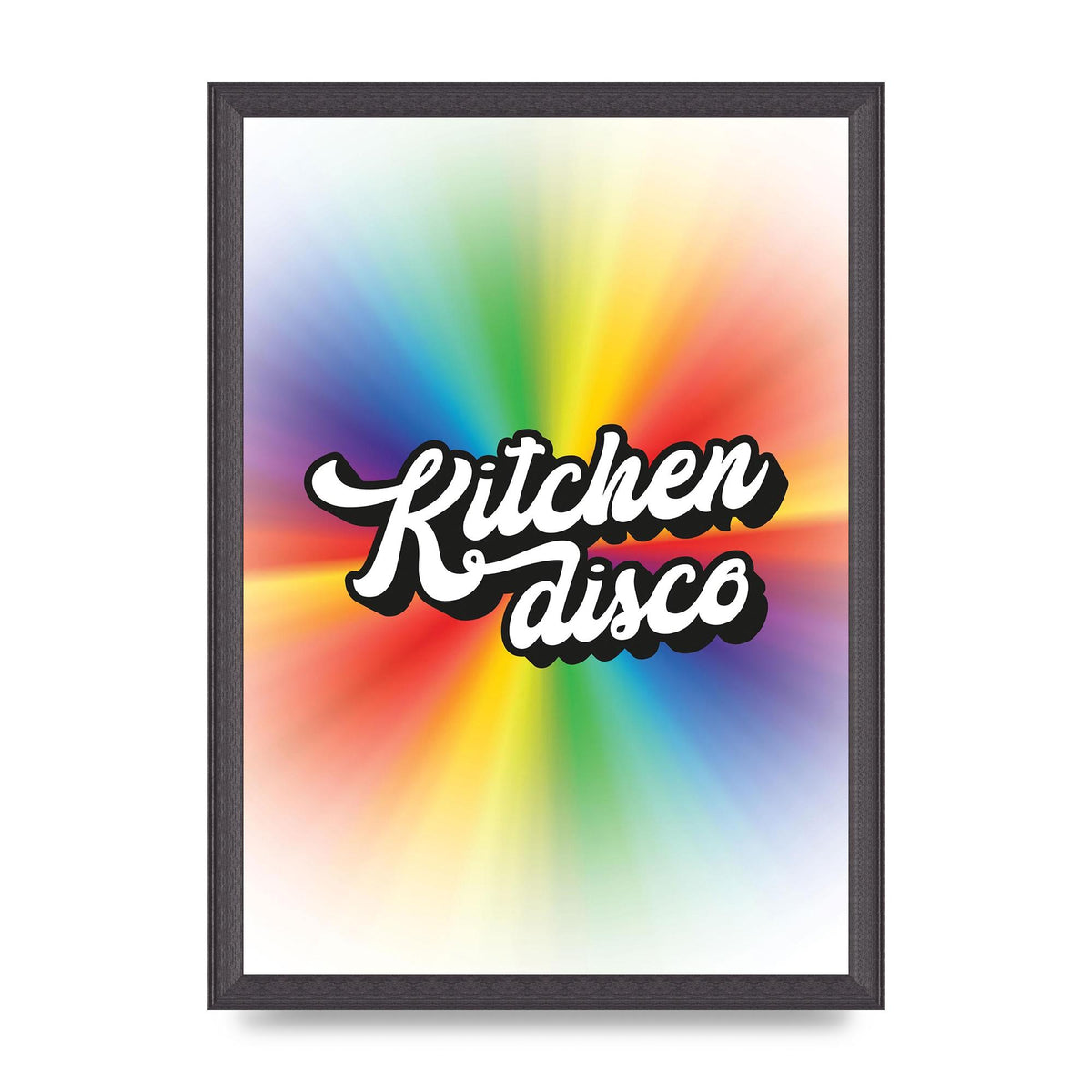 Kitchen Disco 2 Printed Poster - A3 framed