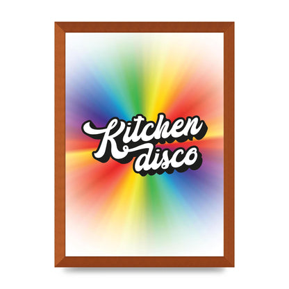 Kitchen Disco 2 Printed Poster - A3 framed