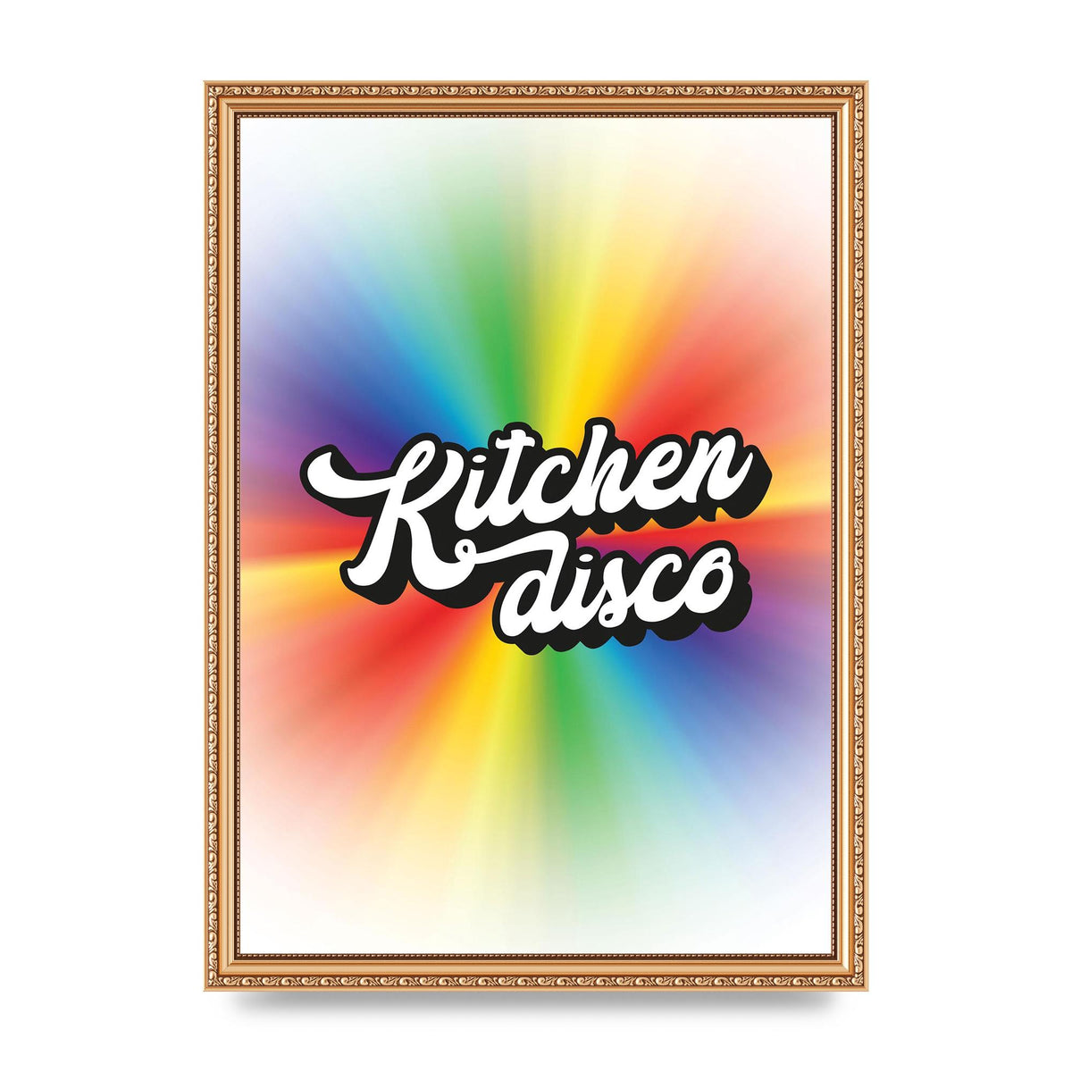 Kitchen Disco 2 Printed Poster - A3 framed