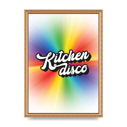 Kitchen Disco 2 Printed Poster - A3 framed