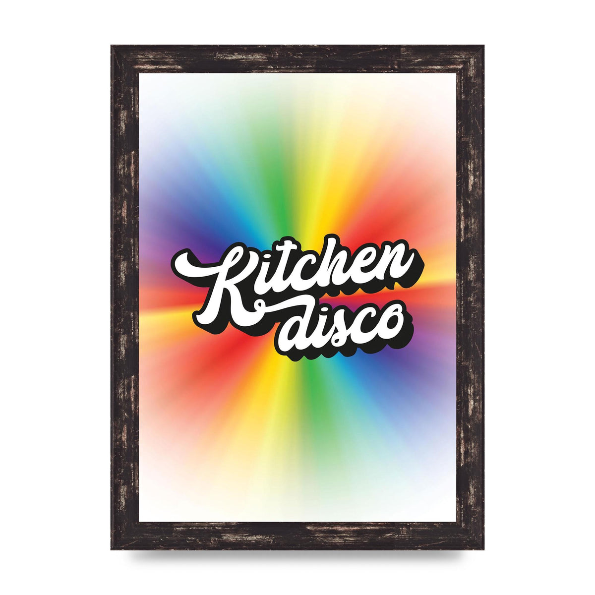 Kitchen Disco 2 Printed Poster - A4 framed